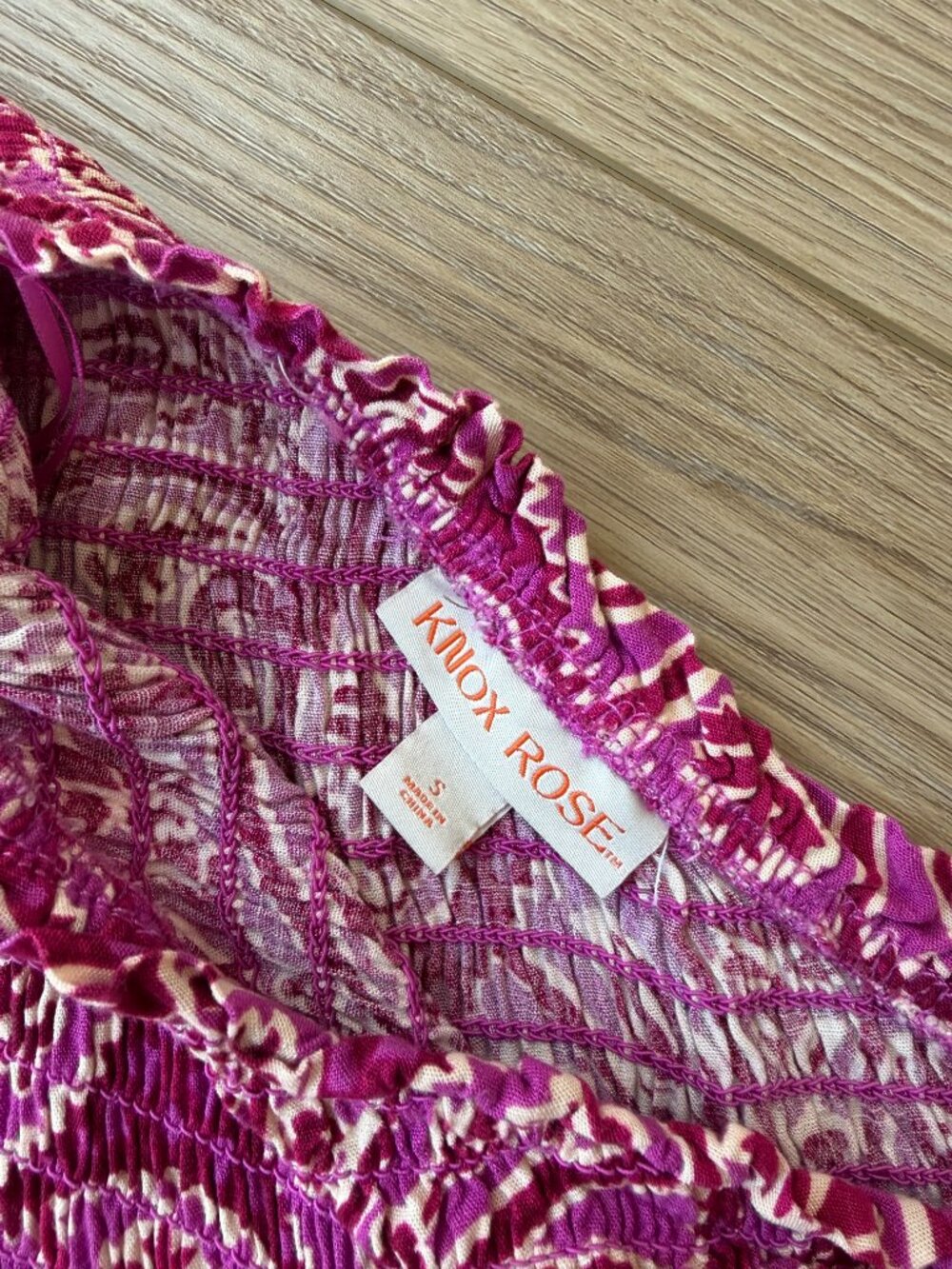 Knox Rose One Shoulder Pink Print Dress S - Picture 5 of 7
